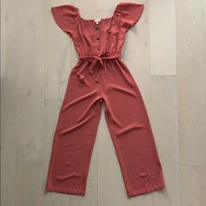 Jumpsuit- muted coral